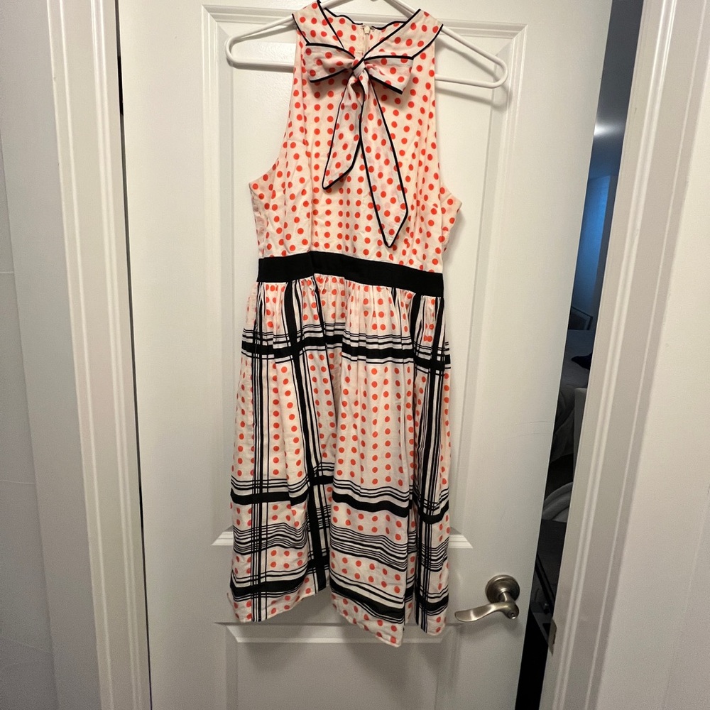 Anthropologie Maeve Archival Star polka dot dress - 8